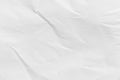 Recycled crumpled white paper texture or paper background for design with copy space for text or image Royalty Free Stock Photo