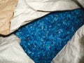 Recycled and Crushed Plastic for Polycarbonate She Royalty Free Stock Photo