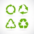 Recycled cycle arrow vector icon