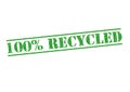 100% RECYCLED Royalty Free Stock Photo