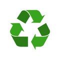 Recycled elements green graphic symbol