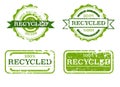 Recycled grunge stamps Royalty Free Stock Photo