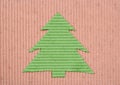 Recycled handmade Christmas-tree Royalty Free Stock Photo