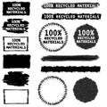 Recycled Materials Labels Royalty Free Stock Photo