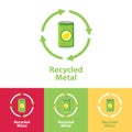 Recycled metal icon