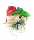 Recycled paper gift wraps