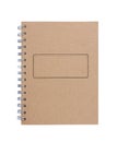 Recycled paper notebook front cover