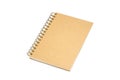 Recycled paper notebook front cover Royalty Free Stock Photo