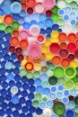 Recycled Plastic Bottle Caps Royalty Free Stock Photo