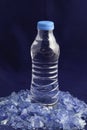 Recycled plastic polymers out of PET water bottle Royalty Free Stock Photo