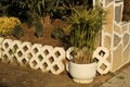 Recycled propane tanks for new flower pots