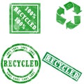 Recycled Stamp Royalty Free Stock Photo