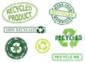 Recycled stamps, more in my portfolio. Royalty Free Stock Photo