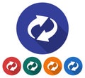 Recycling arrows icon Royalty Free Stock Photo