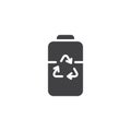 Recycling Battery vector icon Royalty Free Stock Photo