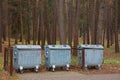 Recycling bin in park for protect environment