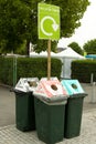 Recycling Bins Royalty Free Stock Photo