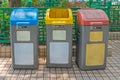 Recycling Bins Hong Kong Royalty Free Stock Photo