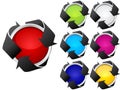 Recycling buttons Royalty Free Stock Photo
