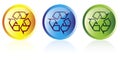 Recycling buttons Royalty Free Stock Photo