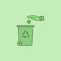 Recycling center icon Royalty Free Stock Photo