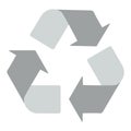 Recycling Circle Arrows - Vector Illustration Icon Eps 10 Royalty Free Stock Photo