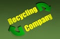 Recycling company design Royalty Free Stock Photo