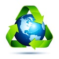 Recycling earth Royalty Free Stock Photo