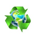 Recycling Earth Royalty Free Stock Photo