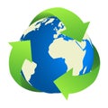 Recycling Earth Royalty Free Stock Photo