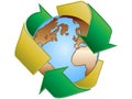 Recycling earth Royalty Free Stock Photo
