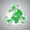 Recycling Earth symbol Royalty Free Stock Photo