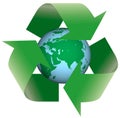 Recycling Earth Royalty Free Stock Photo