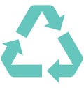 Recycling, Ecology Color Isolated Vector Icon Royalty Free Stock Photo