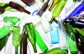 Recycling glass close up Royalty Free Stock Photo