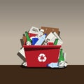 Recycling at Home Waste Shorting Concept Background Royalty Free Stock Photo