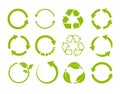 Recycling icon collection. Royalty Free Stock Photo