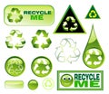 Recycling Icon set Royalty Free Stock Photo
