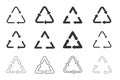 Recycling icon set Royalty Free Stock Photo