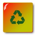Recycling icon,sing,illustration