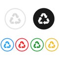 Recycling icon,sing,illustration