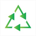 Recycling ilustration icon.gradient style design style icon concept