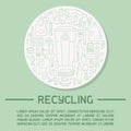 Recycling information poster