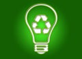 Recycling light bulb Royalty Free Stock Photo