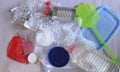 Recycling materials, plastic waste,aluminum,tinplate,recovered substance cycle concept