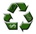 Recycling Money Royalty Free Stock Photo