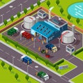 Recycling Plant Isometric Concept