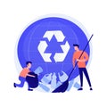 Recycling plastic bottles vector concept metaphor Royalty Free Stock Photo