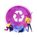 Recycling plastic bottles vector concept metaphor Royalty Free Stock Photo