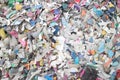 Recycling, shredded plastic Royalty Free Stock Photo